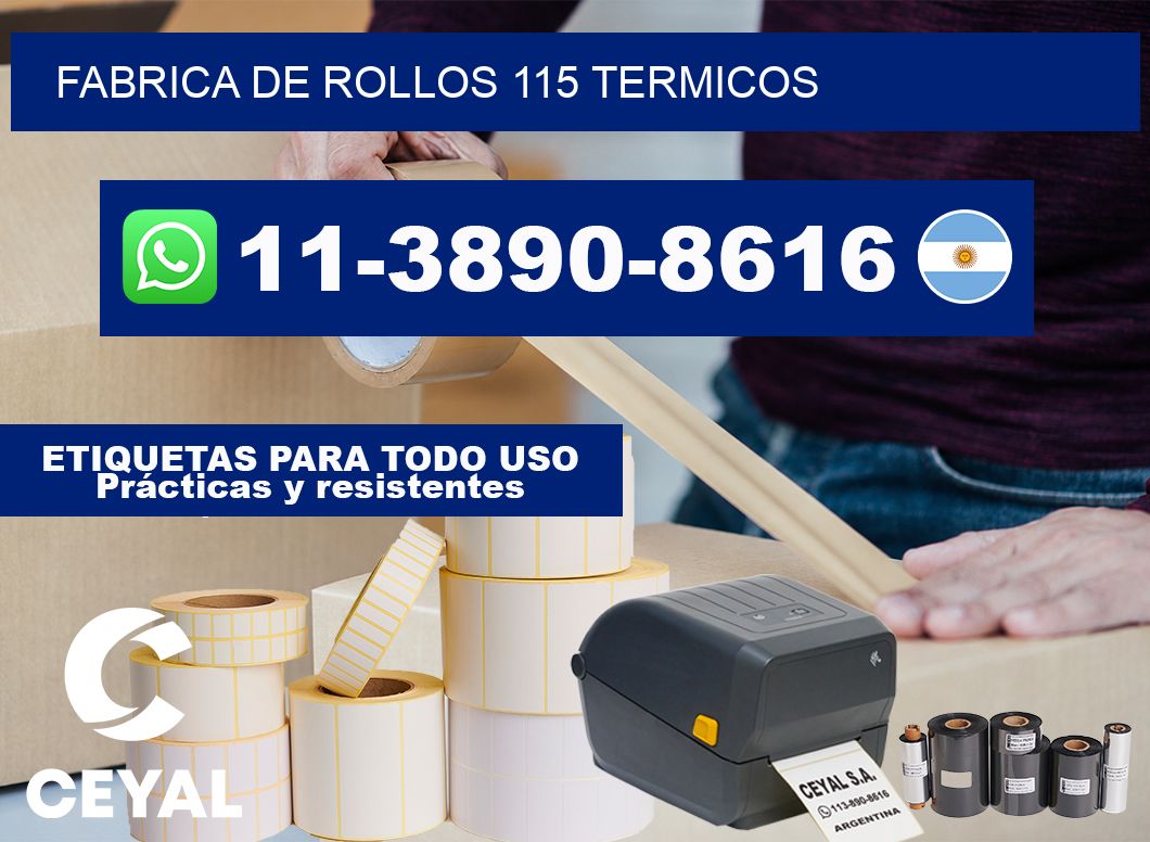 FABRICA DE ROLLOS 115 TERMICOS