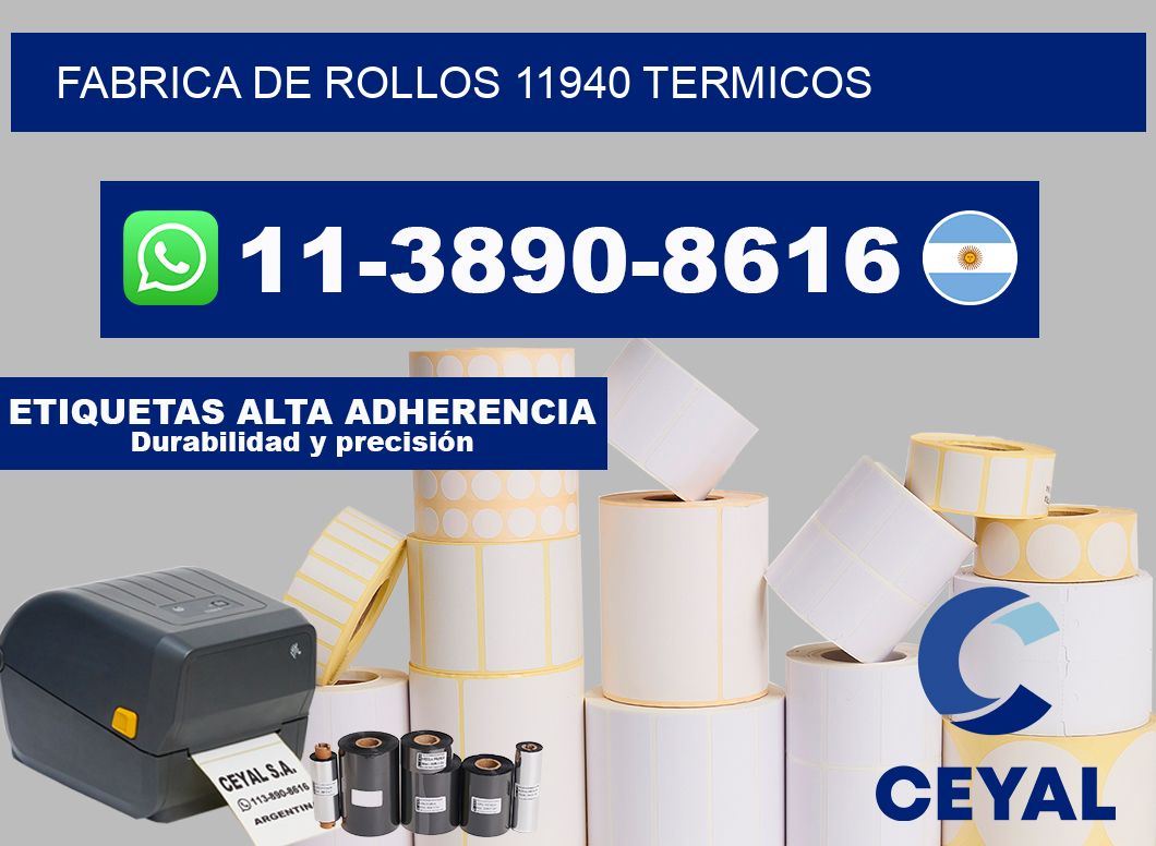 FABRICA DE ROLLOS 11940 TERMICOS