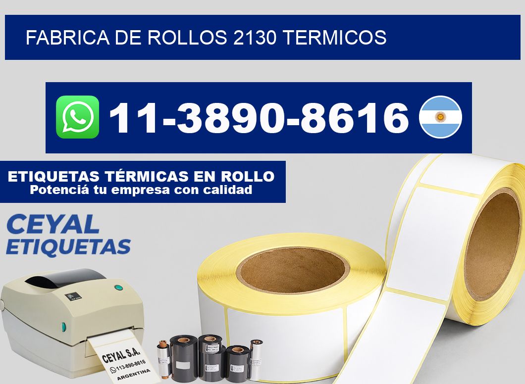 FABRICA DE ROLLOS 2130 TERMICOS