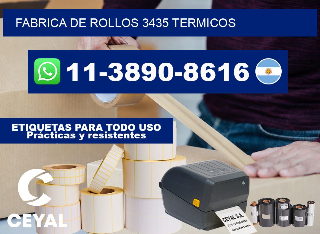 FABRICA DE ROLLOS 3435 TERMICOS