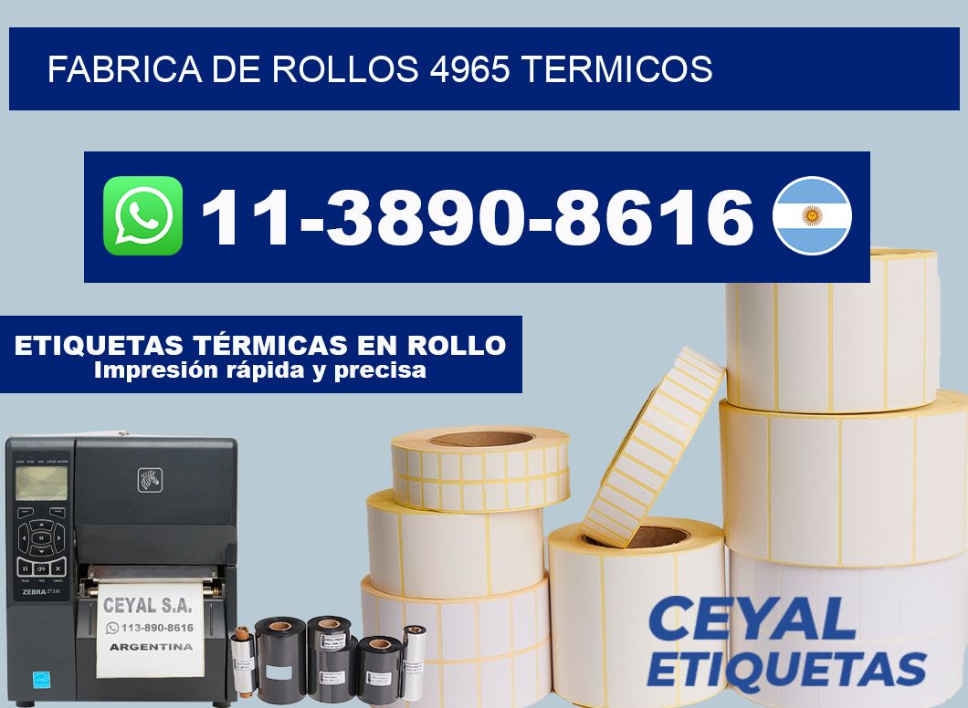 FABRICA DE ROLLOS 4965 TERMICOS
