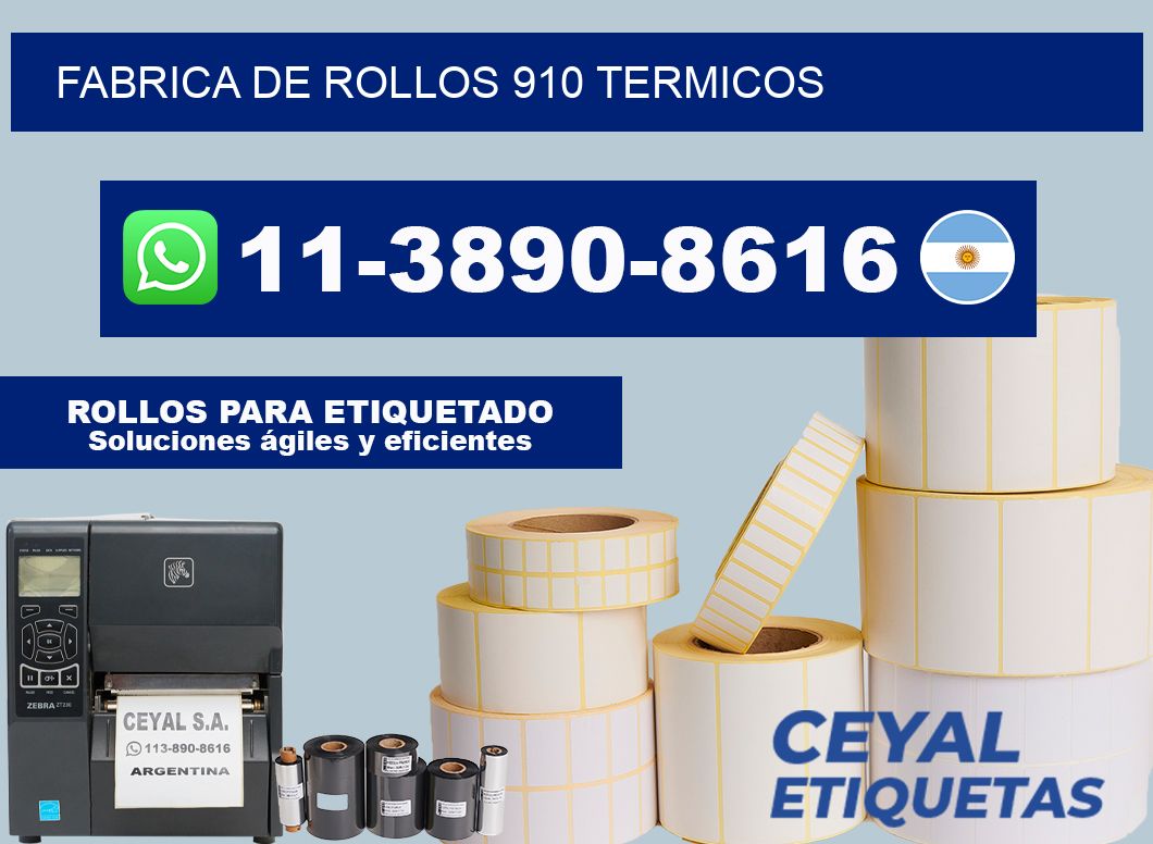 FABRICA DE ROLLOS 910 TERMICOS