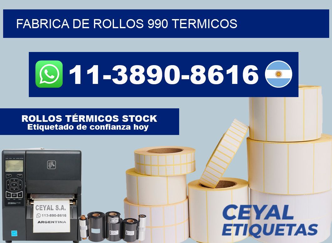 FABRICA DE ROLLOS 990 TERMICOS