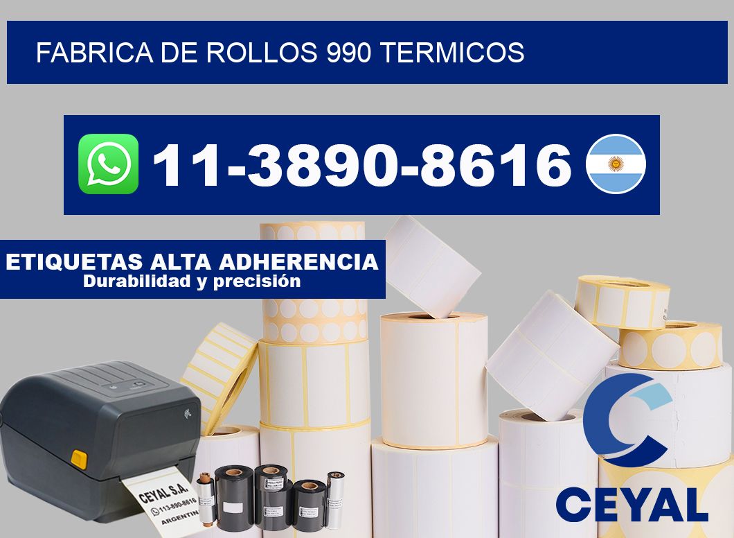 FABRICA DE ROLLOS 990 TERMICOS
