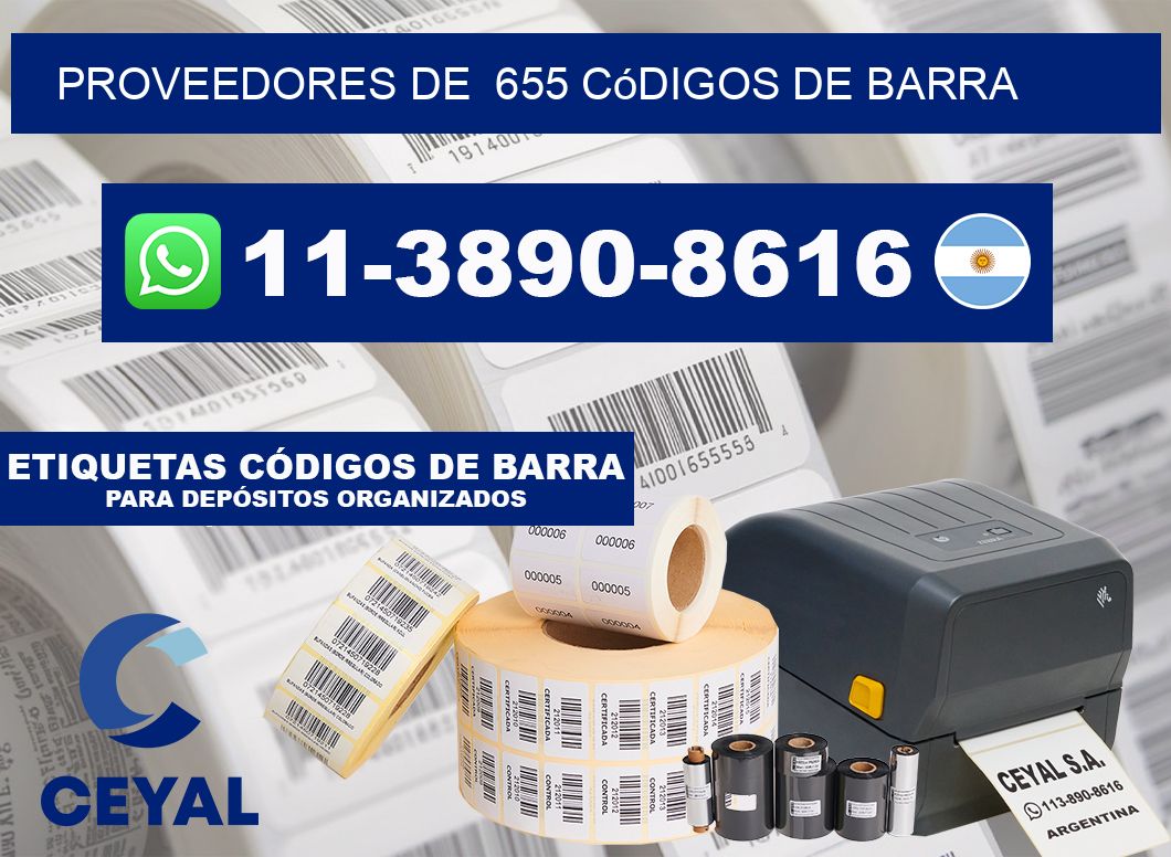 Proveedores de 655 códigos de barra