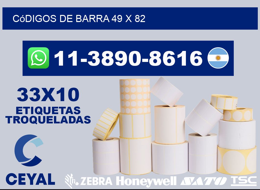 códigos de barra 49 x 82
