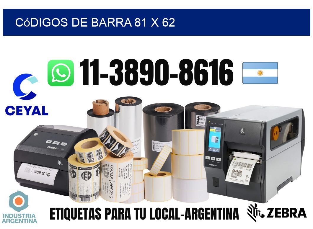 códigos de barra 81 x 62