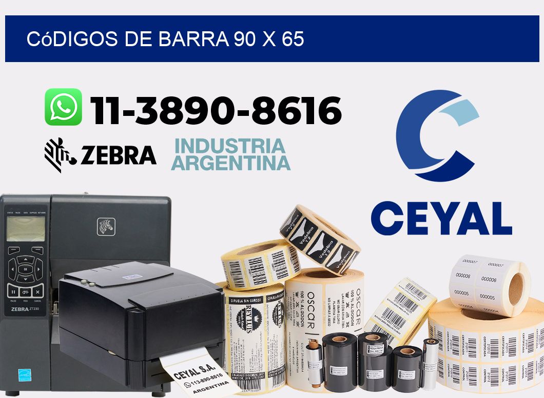 códigos de barra 90 x 65