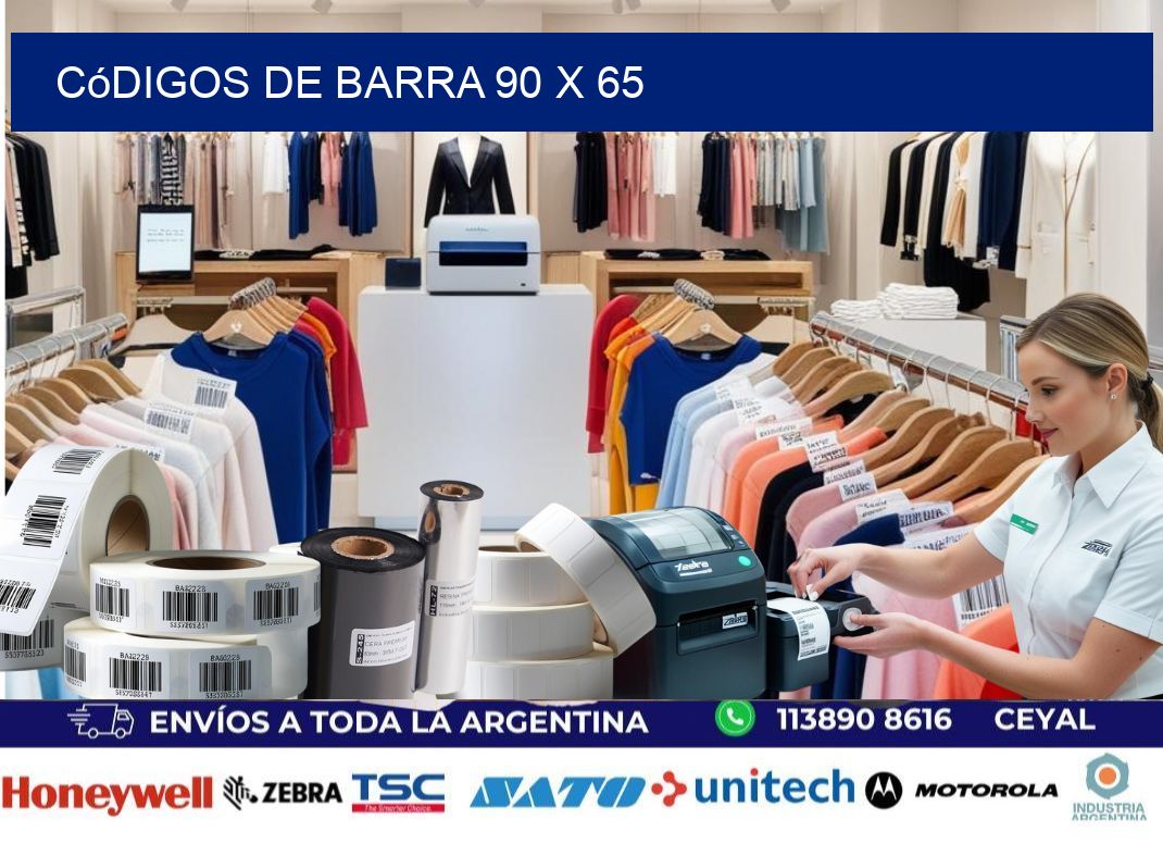 códigos de barra 90 x 65
