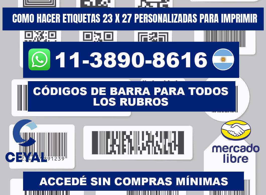 como hacer etiquetas 23 x 27 personalizadas para imprimir