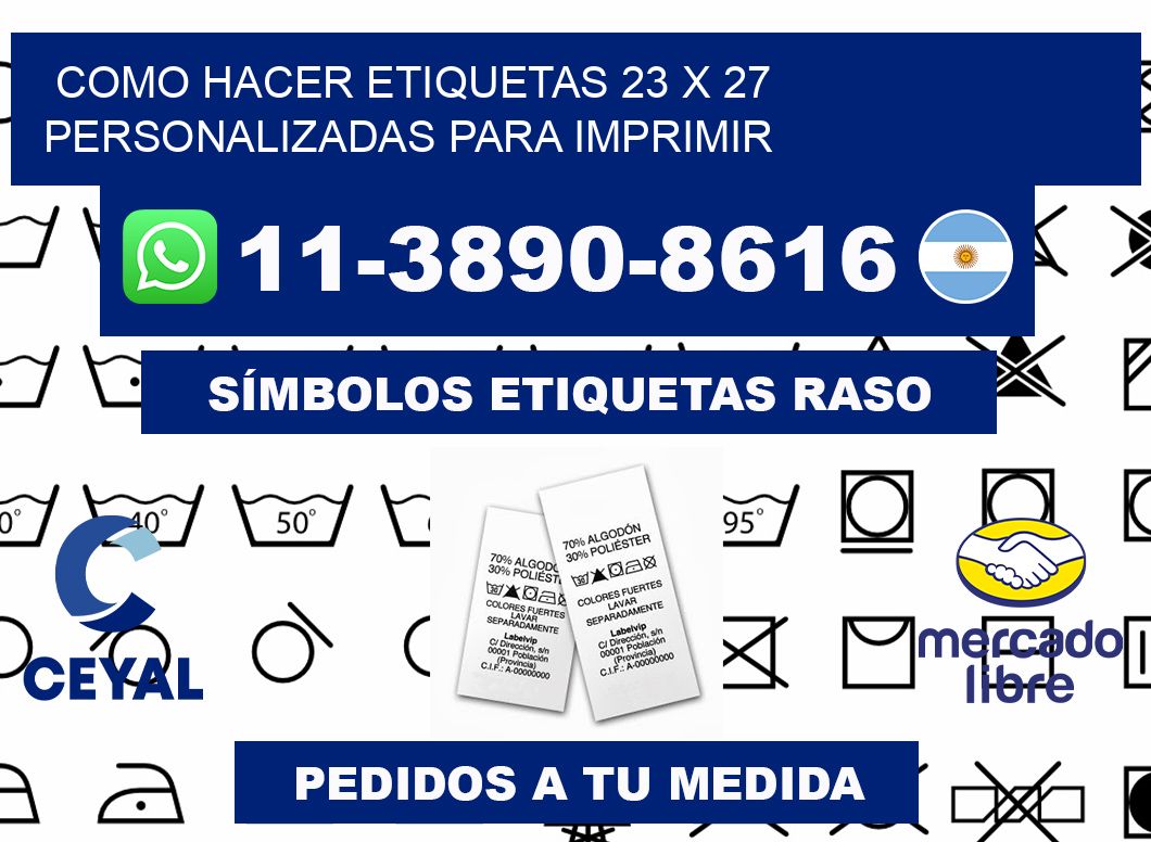 como hacer etiquetas 23 x 27 personalizadas para imprimir