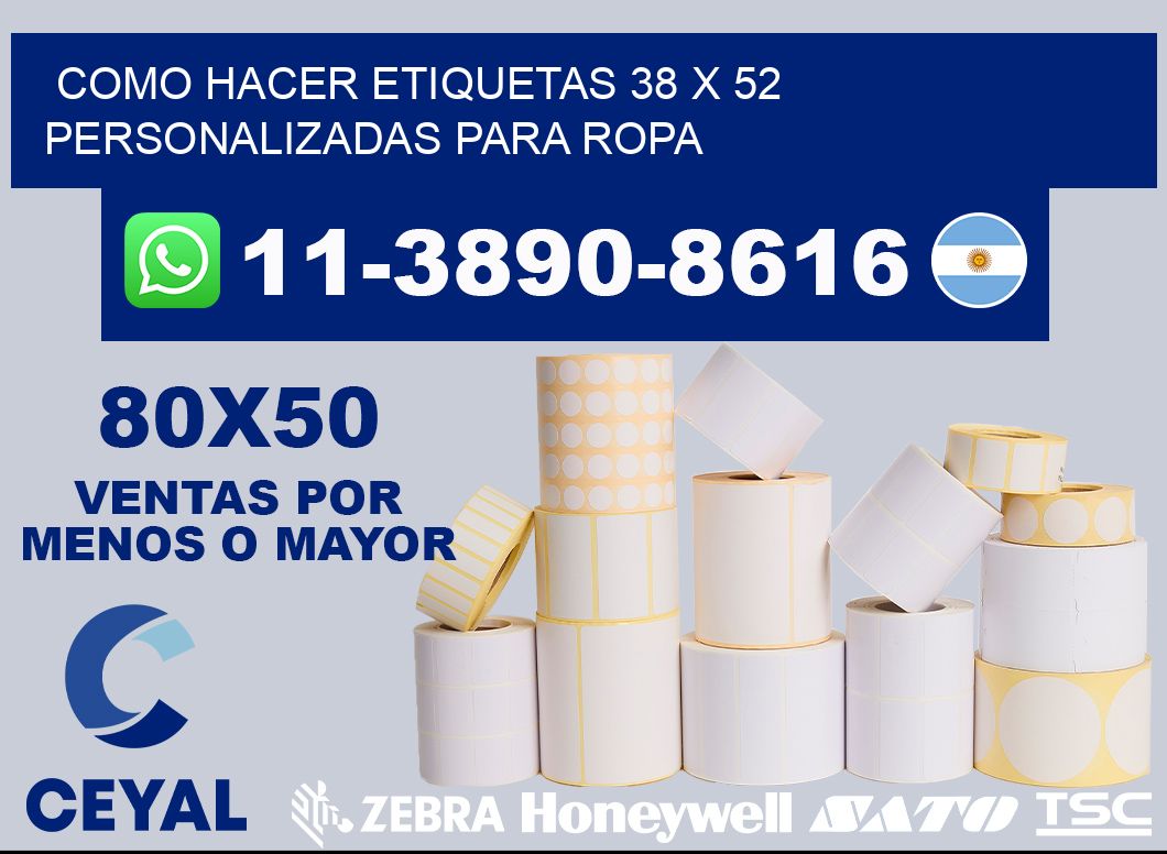 como hacer etiquetas 38 x 52 personalizadas para ropa