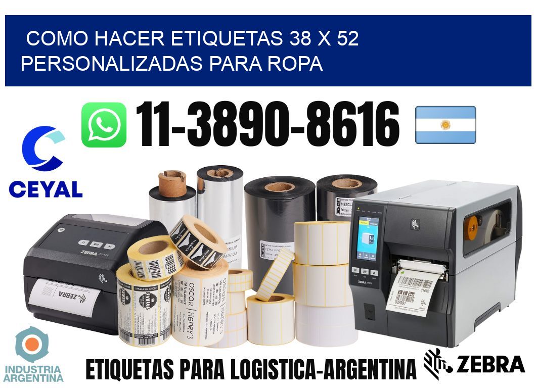 como hacer etiquetas 38 x 52 personalizadas para ropa