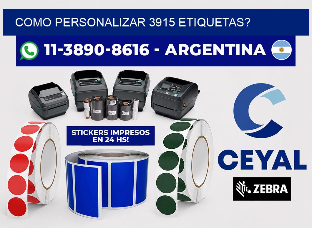 como personalizar 3915 etiquetas?