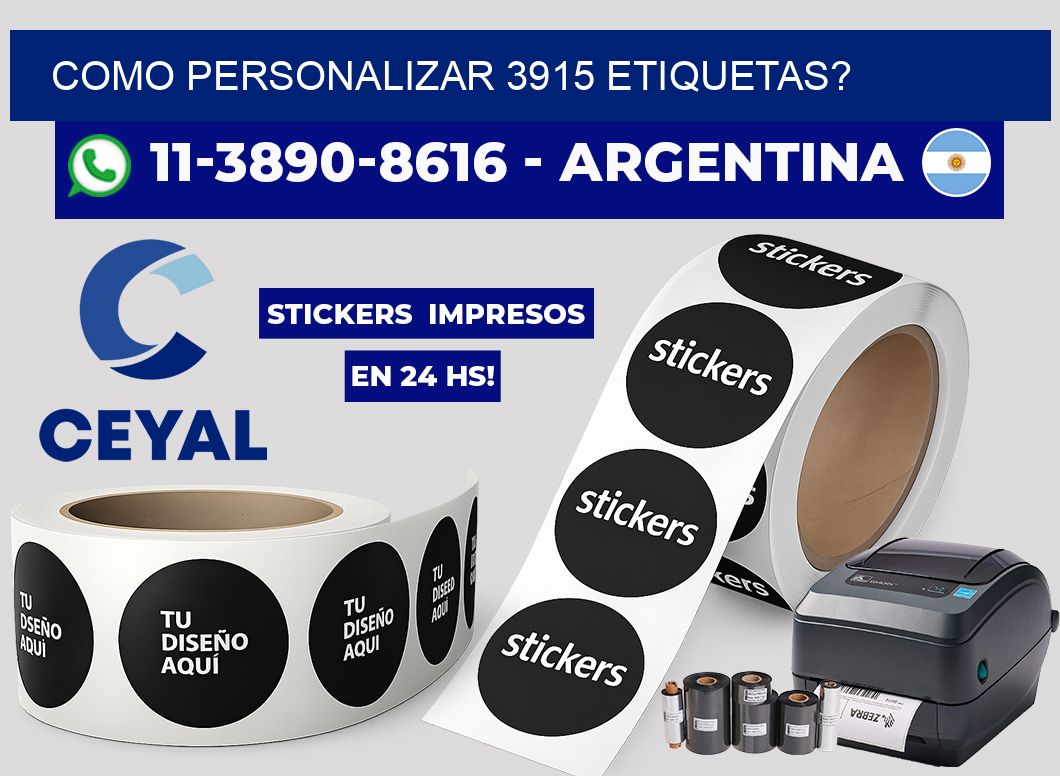 como personalizar 3915 etiquetas?