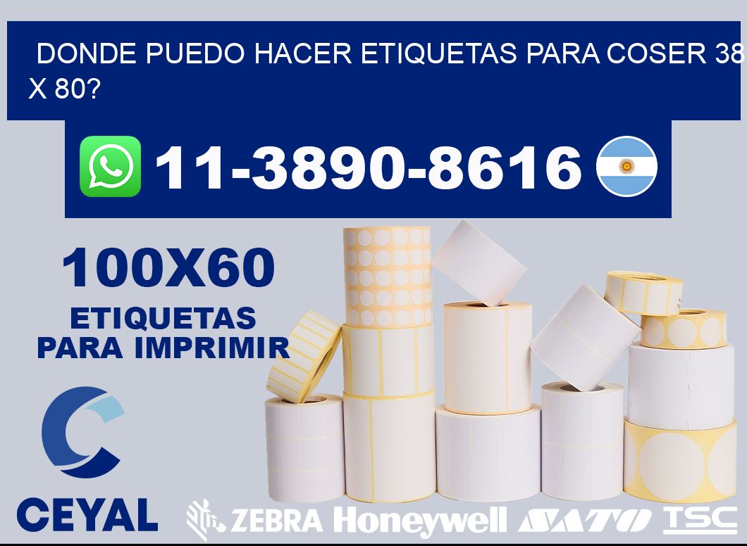 donde puedo hacer etiquetas para coser 38 x 80?
