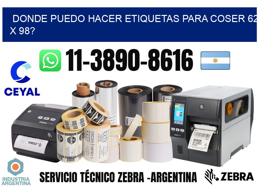 donde puedo hacer etiquetas para coser 62 x 98?