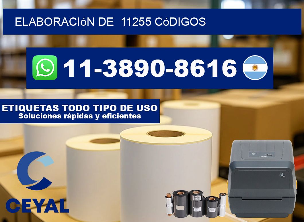 elaboración de 11255 códigos