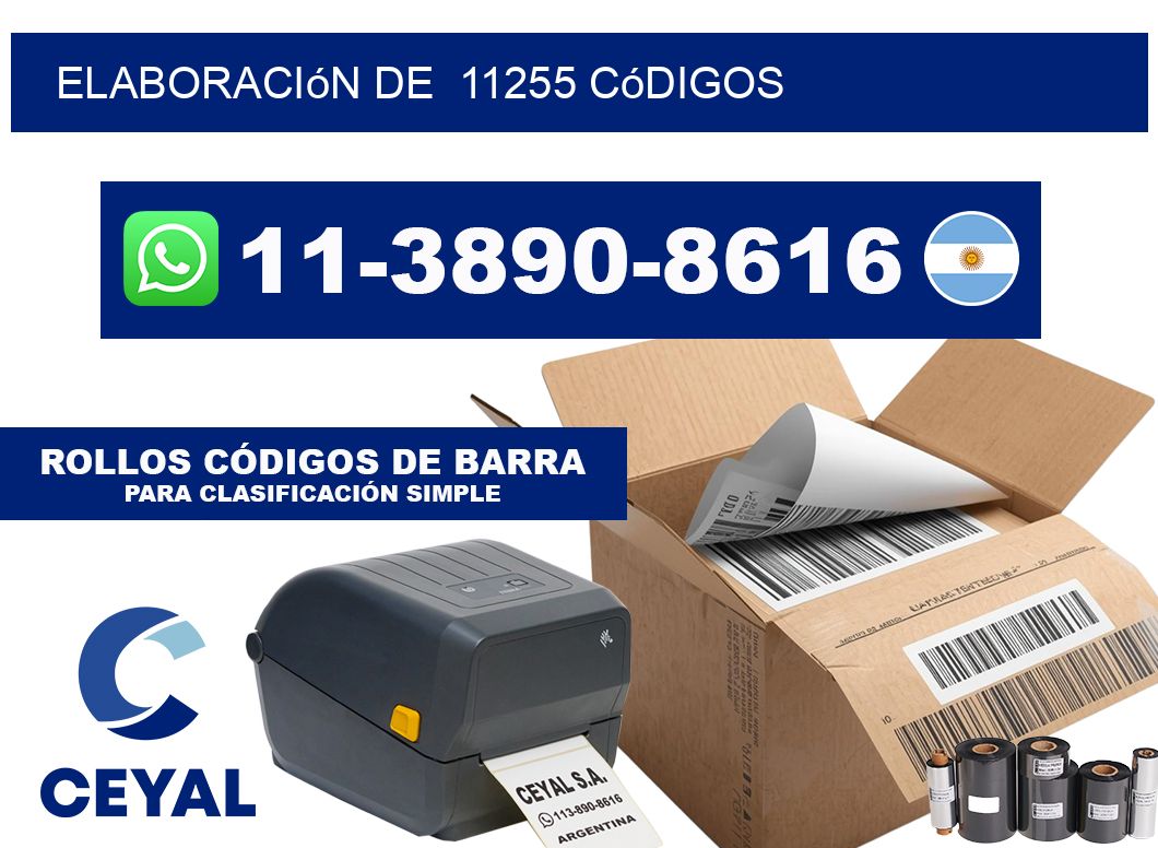elaboración de  11255 códigos
