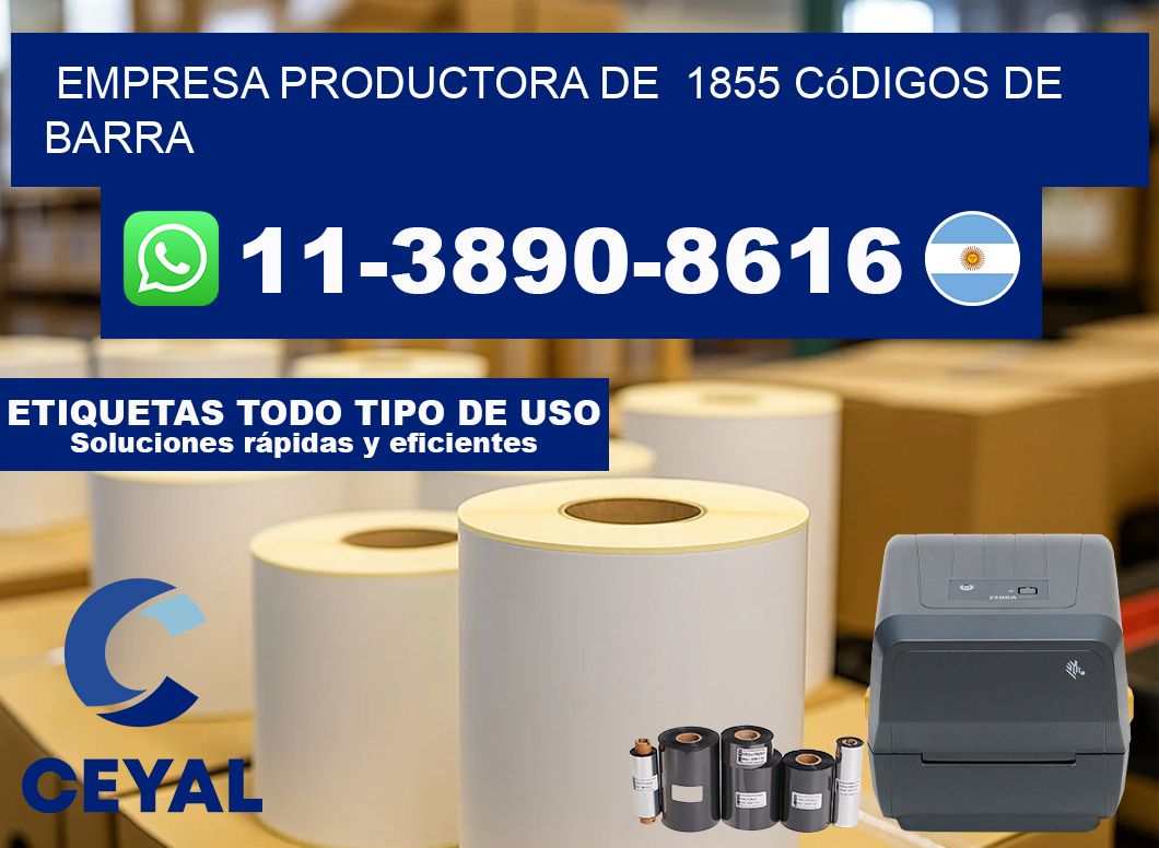 empresa productora de  1855 códigos de barra