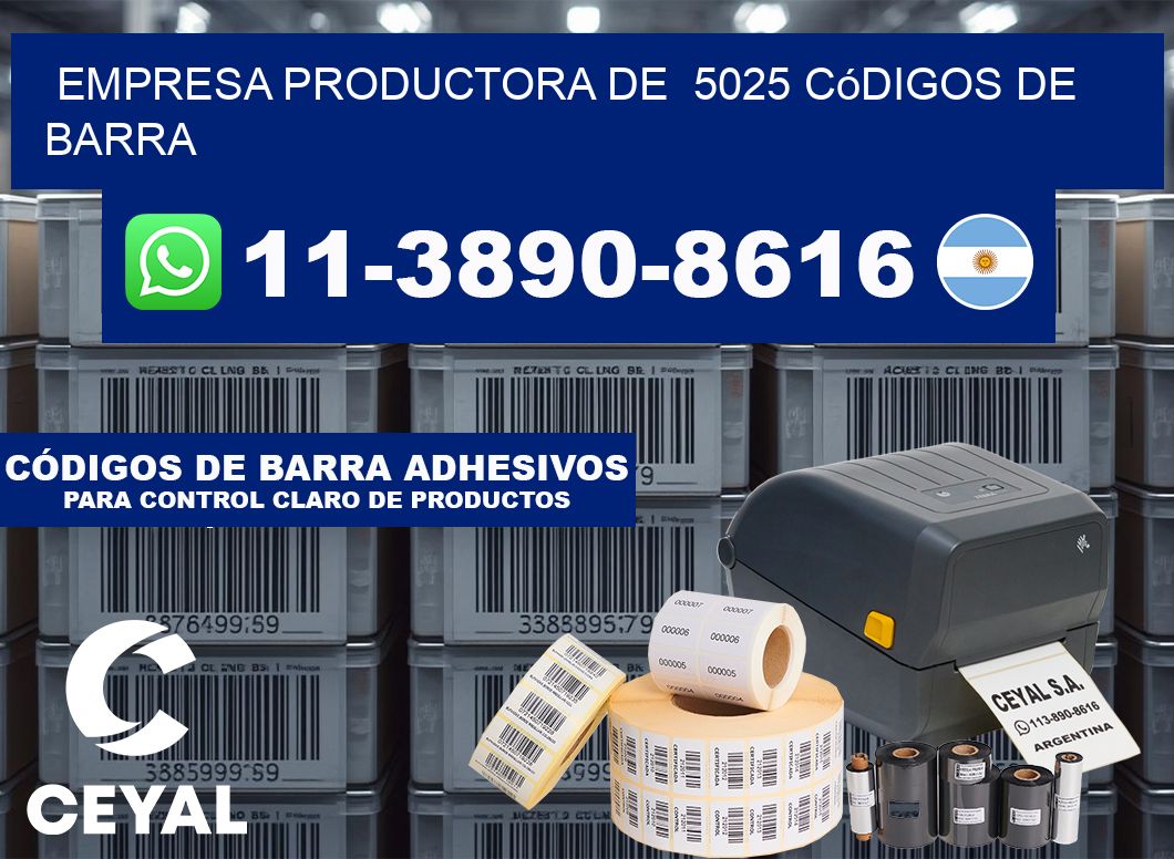 empresa productora de 5025 códigos de barra