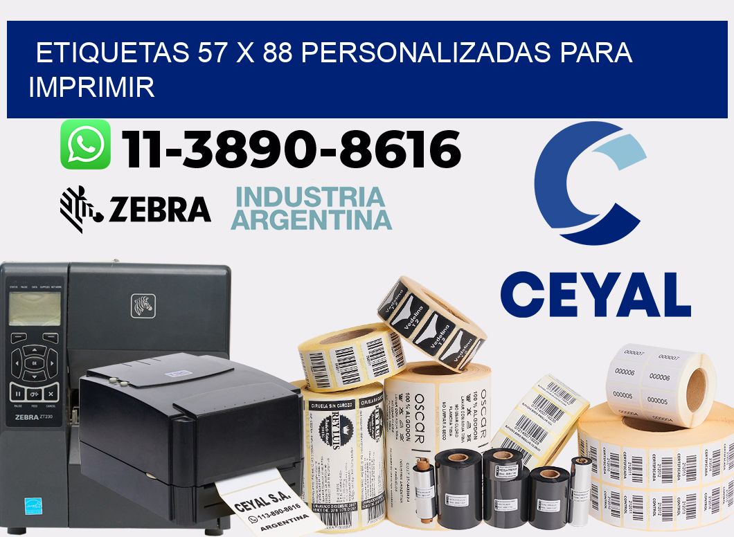 etiquetas 57 x 88 personalizadas para imprimir