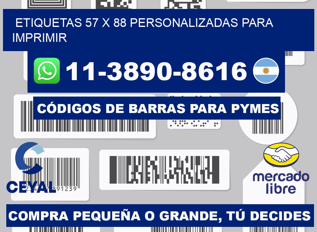 etiquetas 57 x 88 personalizadas para imprimir