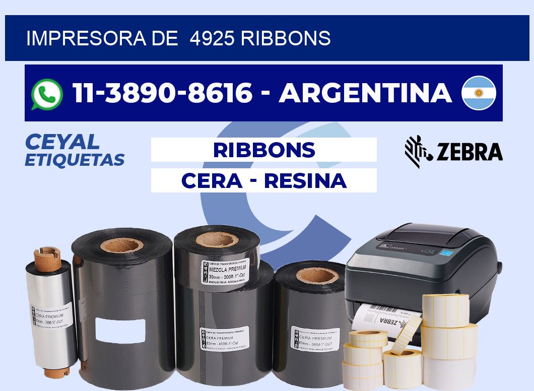 impresora de  4925 ribbons