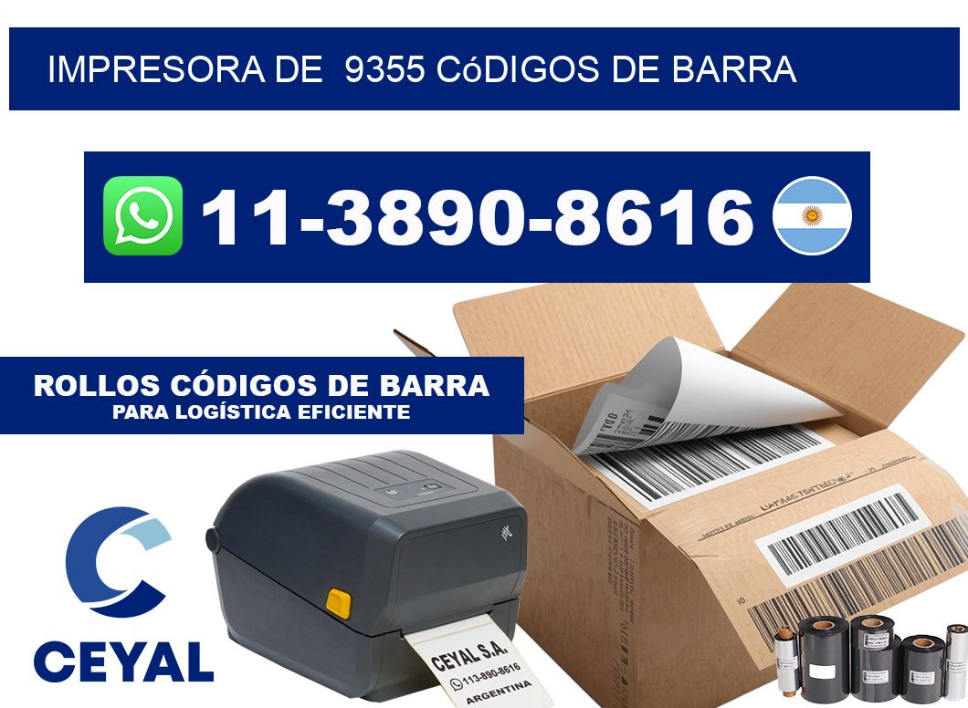 impresora de  9355 códigos de barra