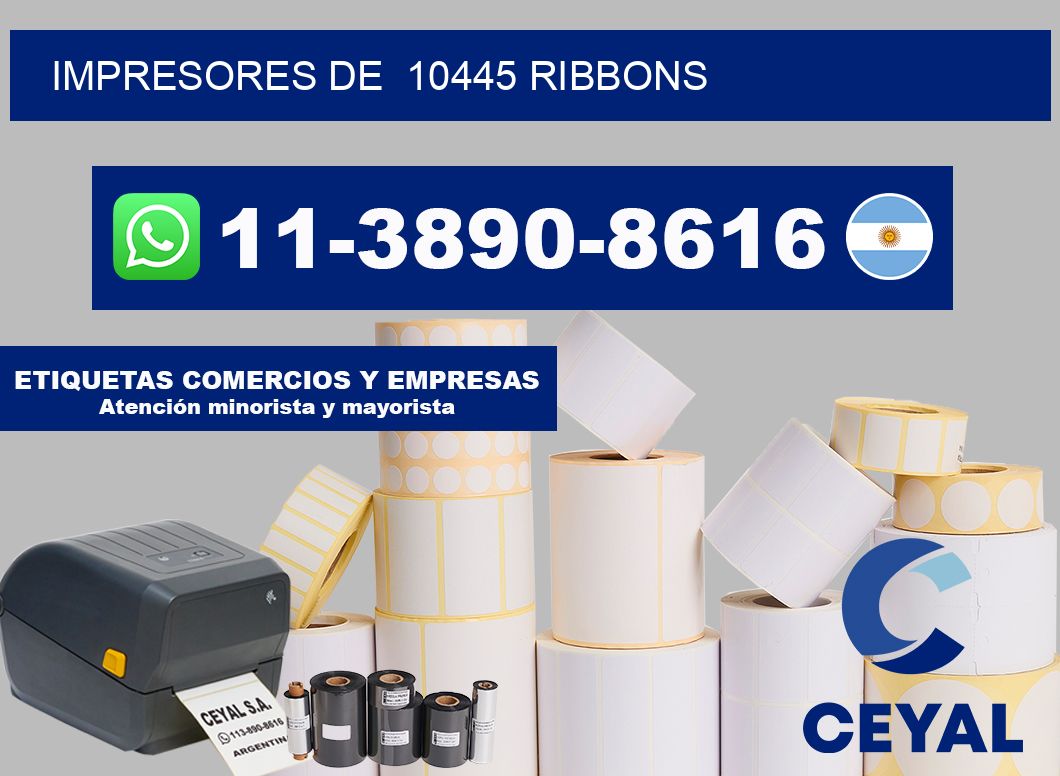 impresores de  10445 ribbons