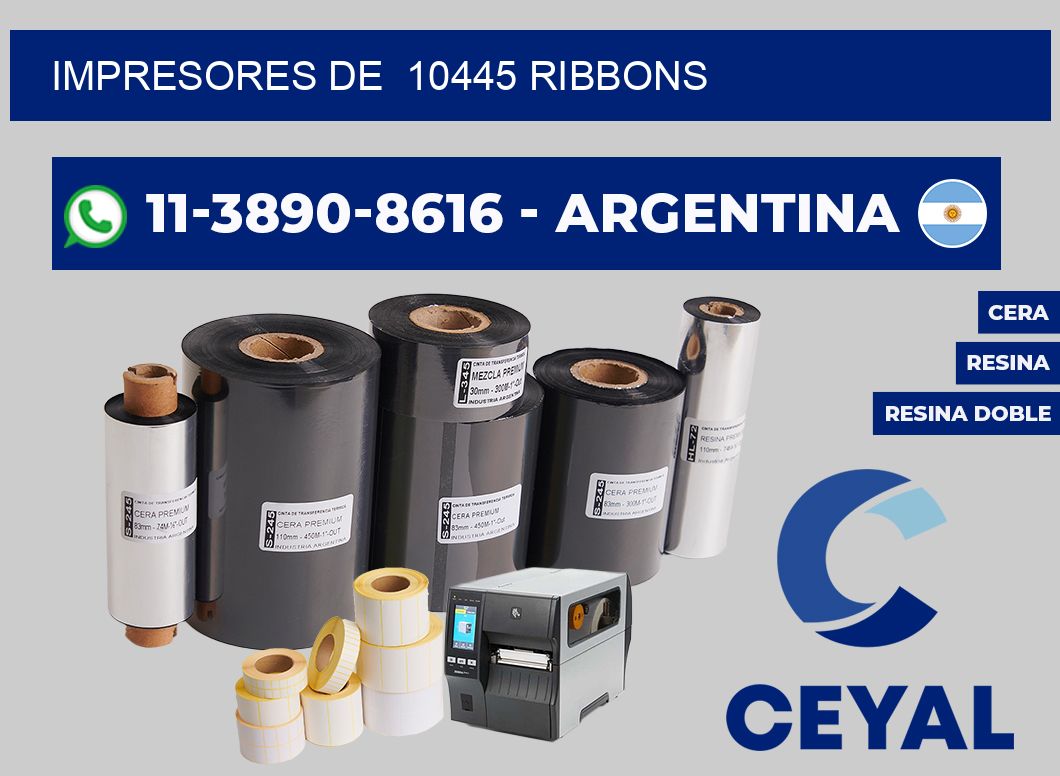 impresores de  10445 ribbons