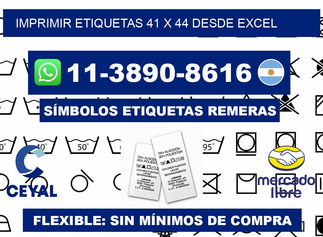 imprimir etiquetas 41 x 44 desde excel