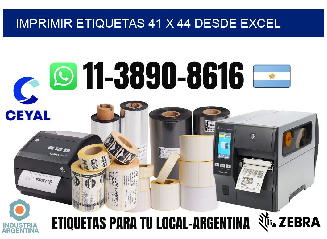 imprimir etiquetas 41 x 44 desde excel
