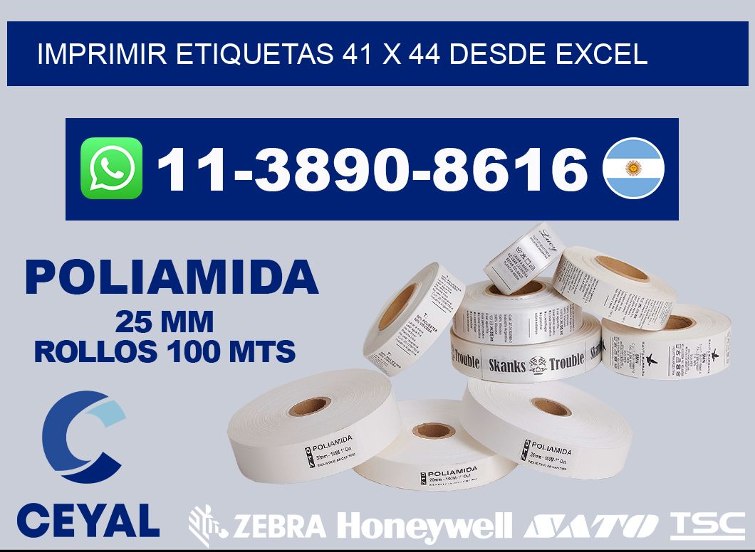 imprimir etiquetas 41 x 44 desde excel
