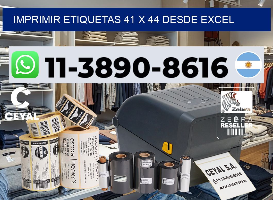 imprimir etiquetas 41 x 44 desde excel
