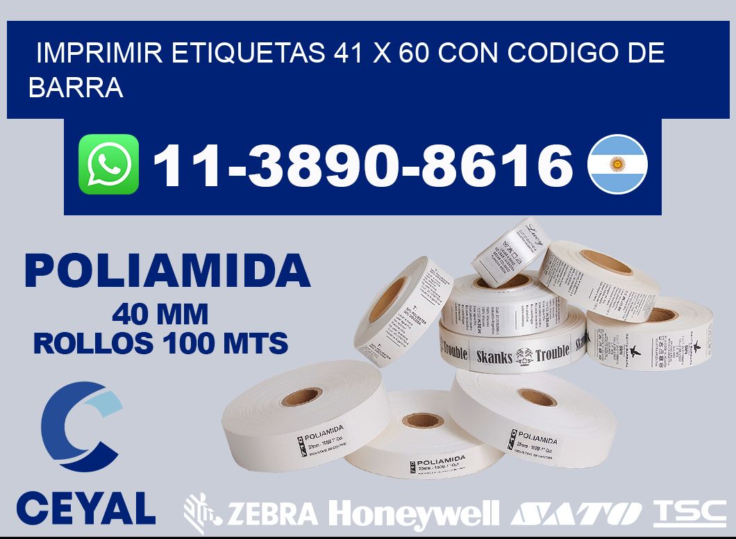 imprimir etiquetas 41 x 60 con codigo de barra