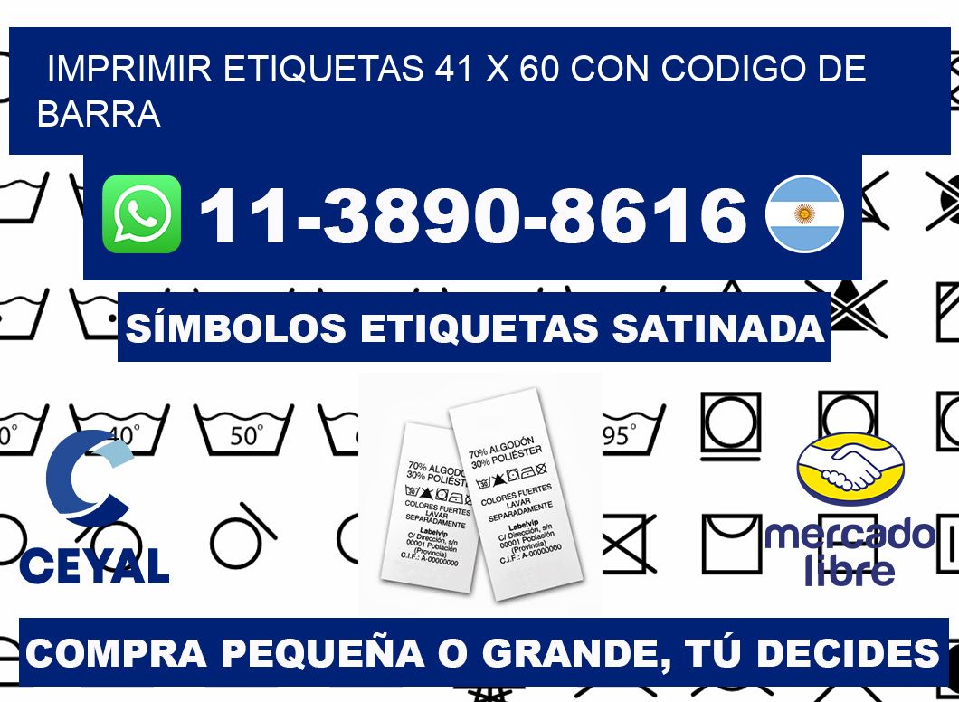 imprimir etiquetas 41 x 60 con codigo de barra