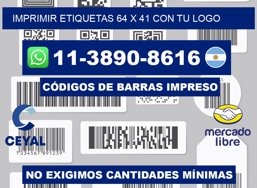 imprimir etiquetas 64 x 41 con tu logo