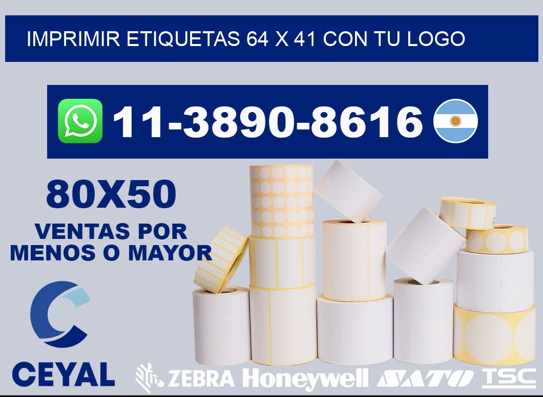 imprimir etiquetas 64 x 41 con tu logo
