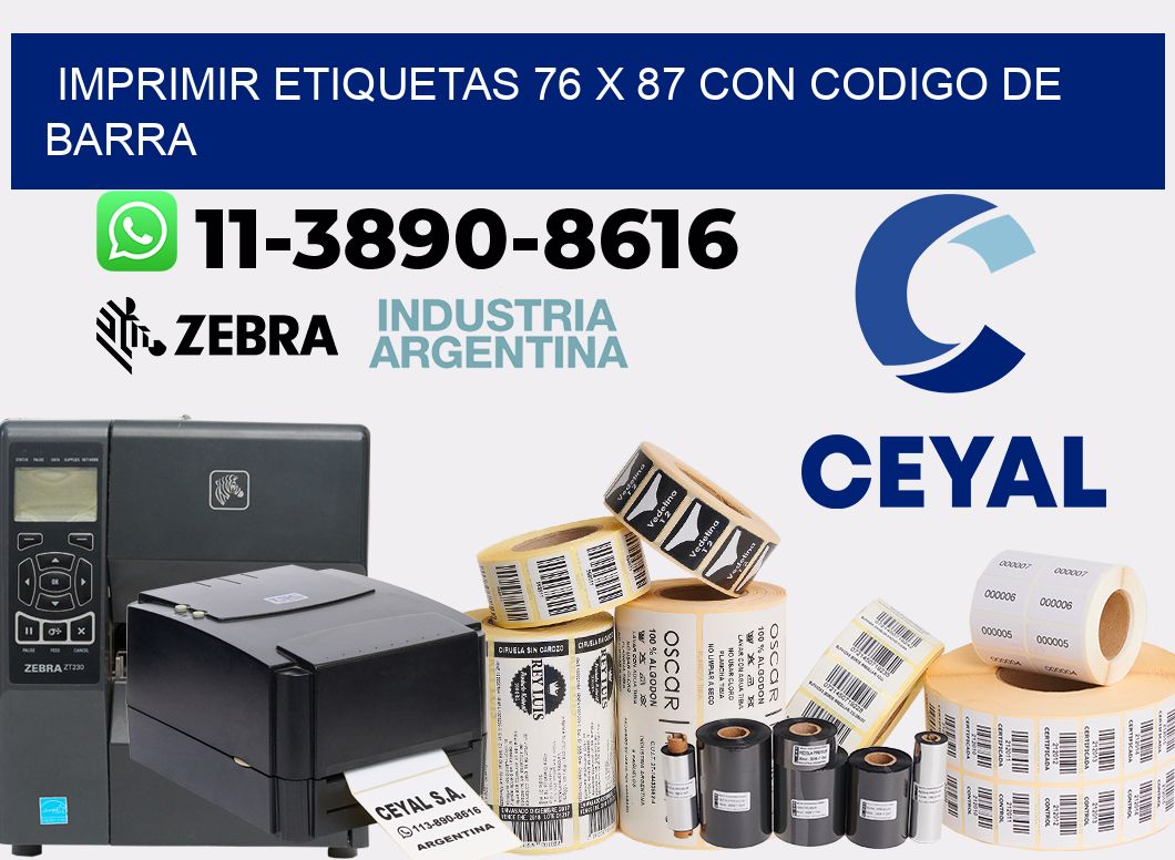 imprimir etiquetas 76 x 87 con codigo de barra