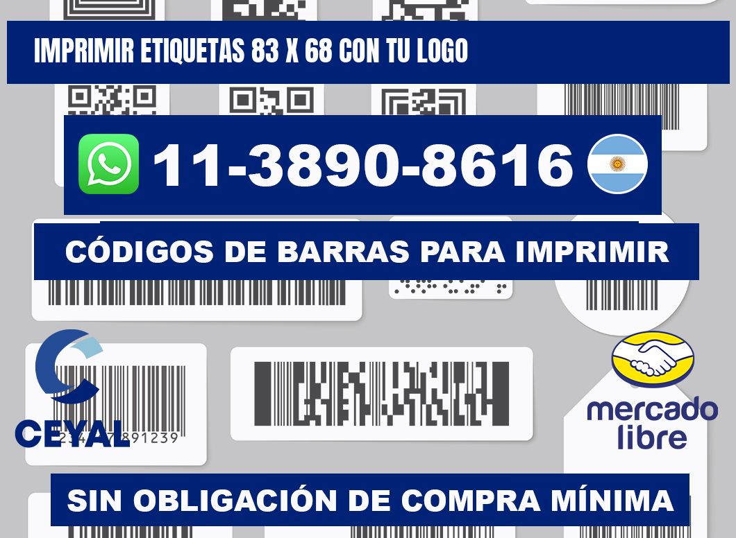 imprimir etiquetas 83 x 68 con tu logo