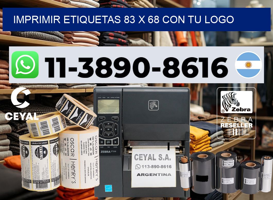 imprimir etiquetas 83 x 68 con tu logo