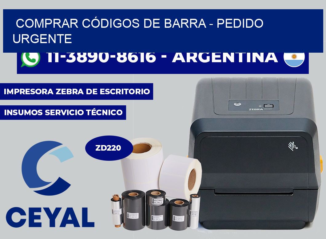 COMPRAR CÓDIGOS DE BARRA - Pedido urgente