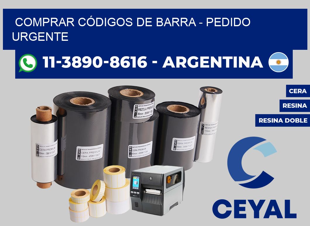 COMPRAR CÓDIGOS DE BARRA - Pedido urgente