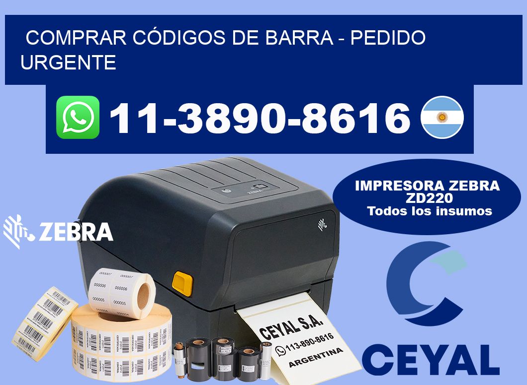COMPRAR CÓDIGOS DE BARRA - Pedido urgente