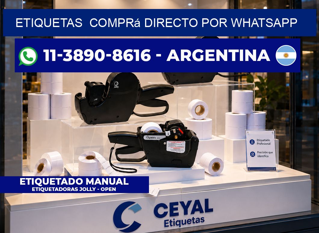 ETIQUETAS  Comprá directo por WhatsApp