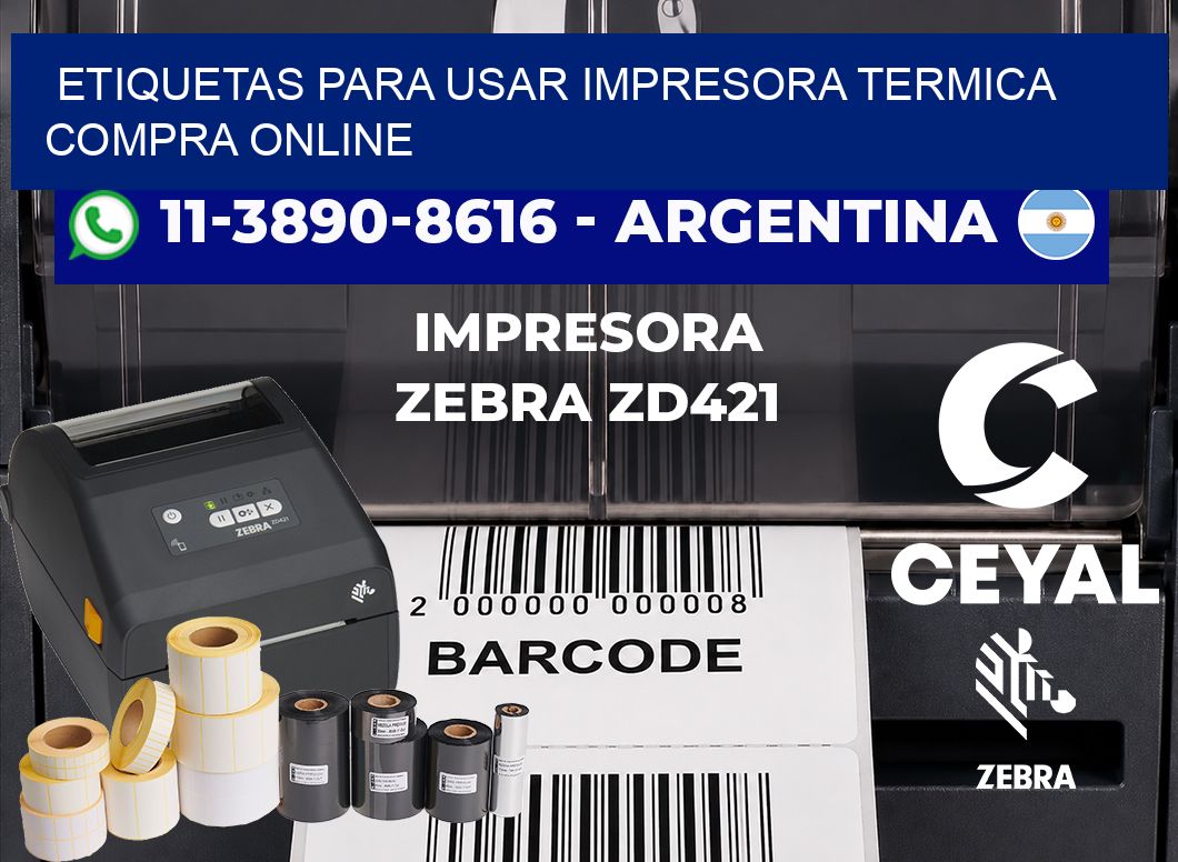 ETIQUETAS PARA USAR IMPRESORA TERMICA compra online
