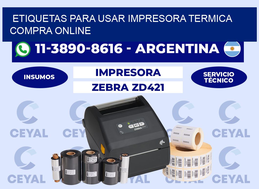 ETIQUETAS PARA USAR IMPRESORA TERMICA compra online