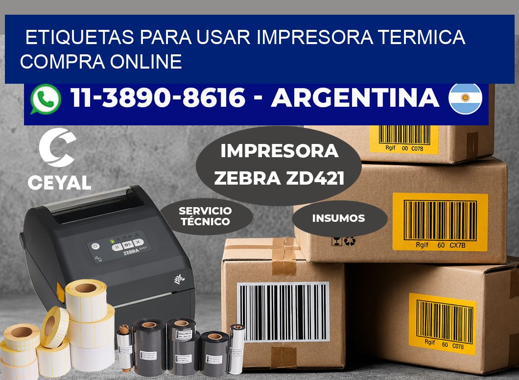 ETIQUETAS PARA USAR IMPRESORA TERMICA compra online