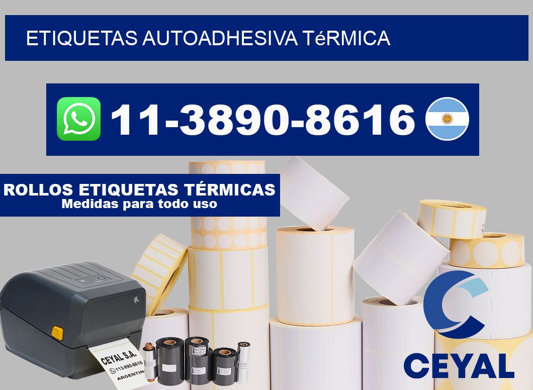 ETIQUETAS autoadhesiva térmica